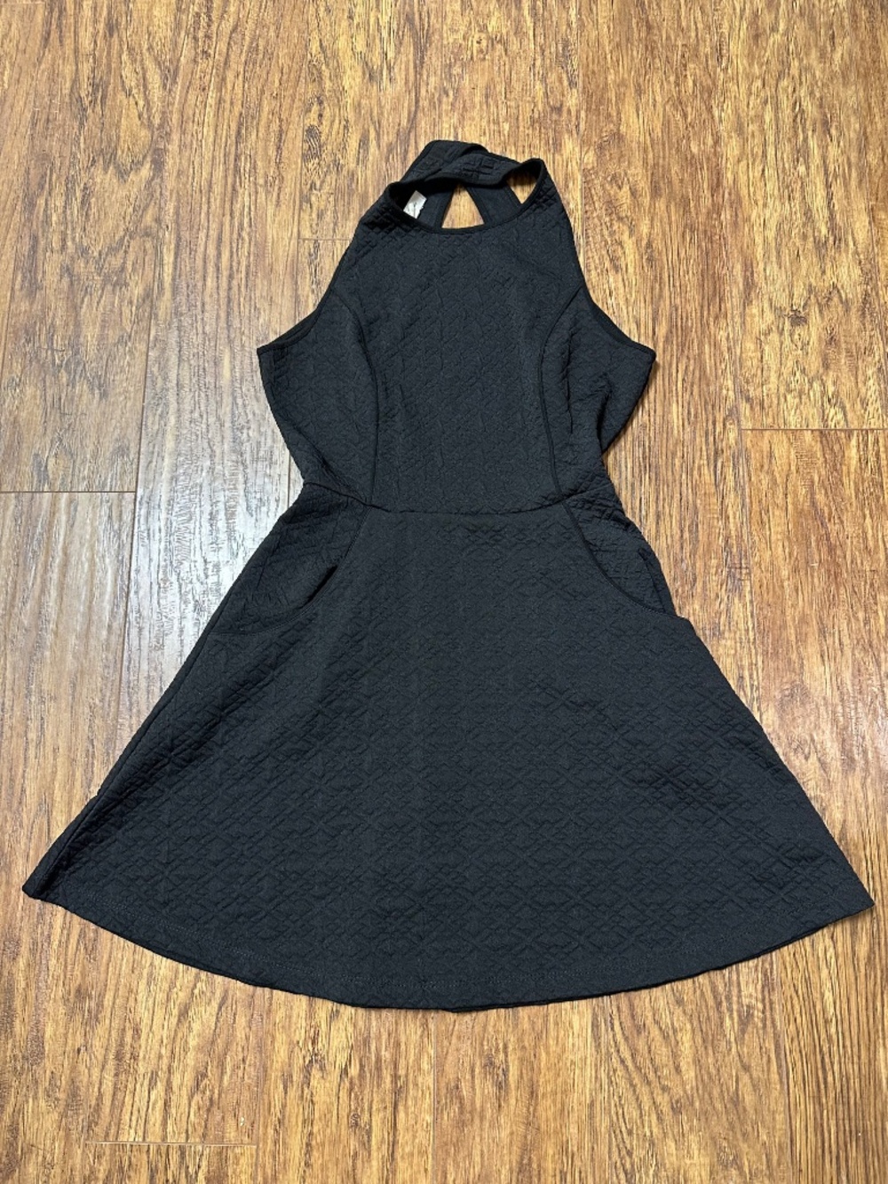 Silence + Noise Casual Mini Dress Open Strap Back Black Size Small